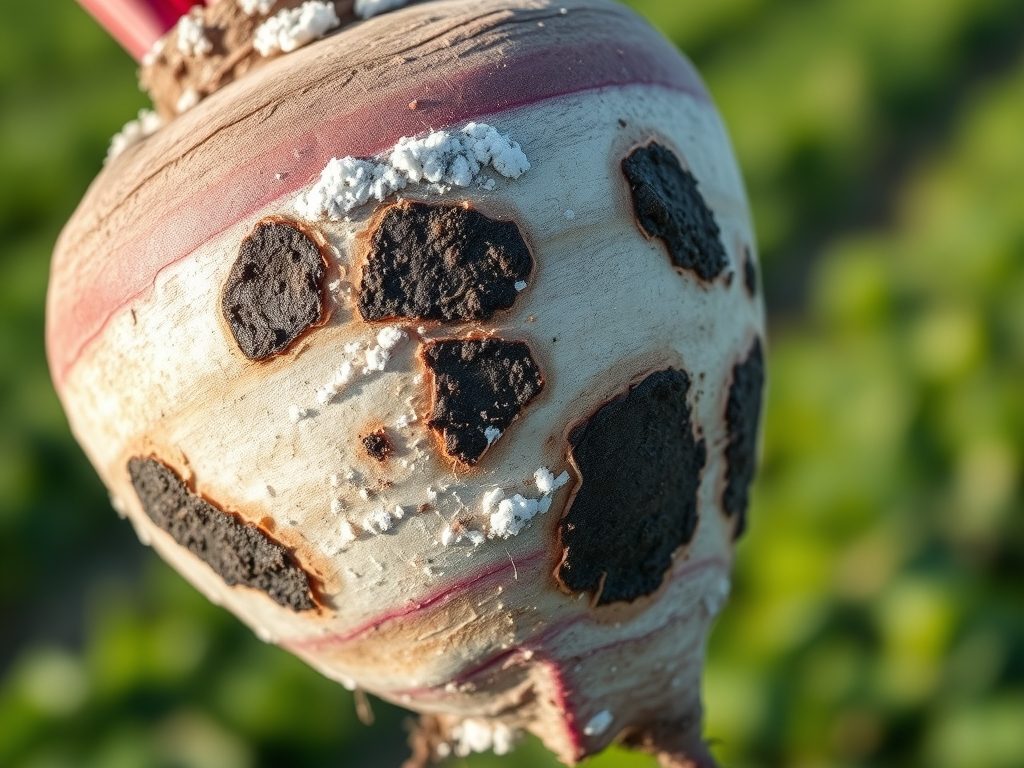 Zgnilizna twardzikowa na buraku Zgnilizna twardzikowa na buraku