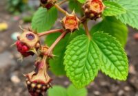 Zamieranie pędów maliny