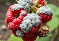 Szara pleśń na malinie